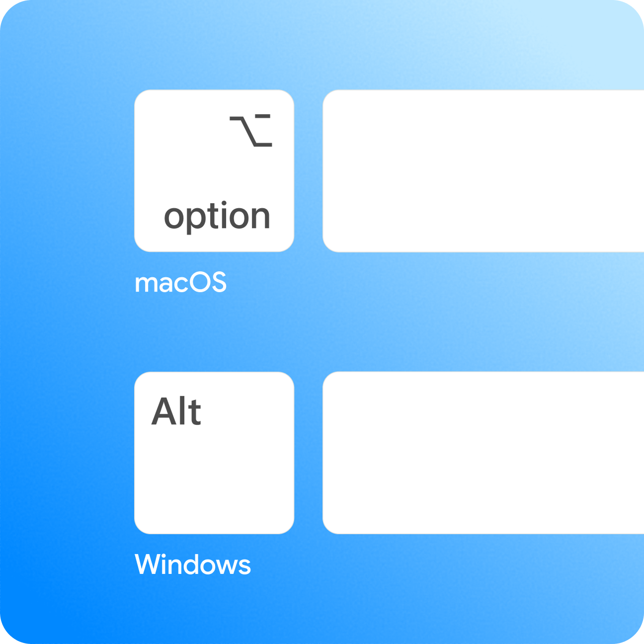 Google's illustration of the Gemini desktop shortcuts for Windows and macOS