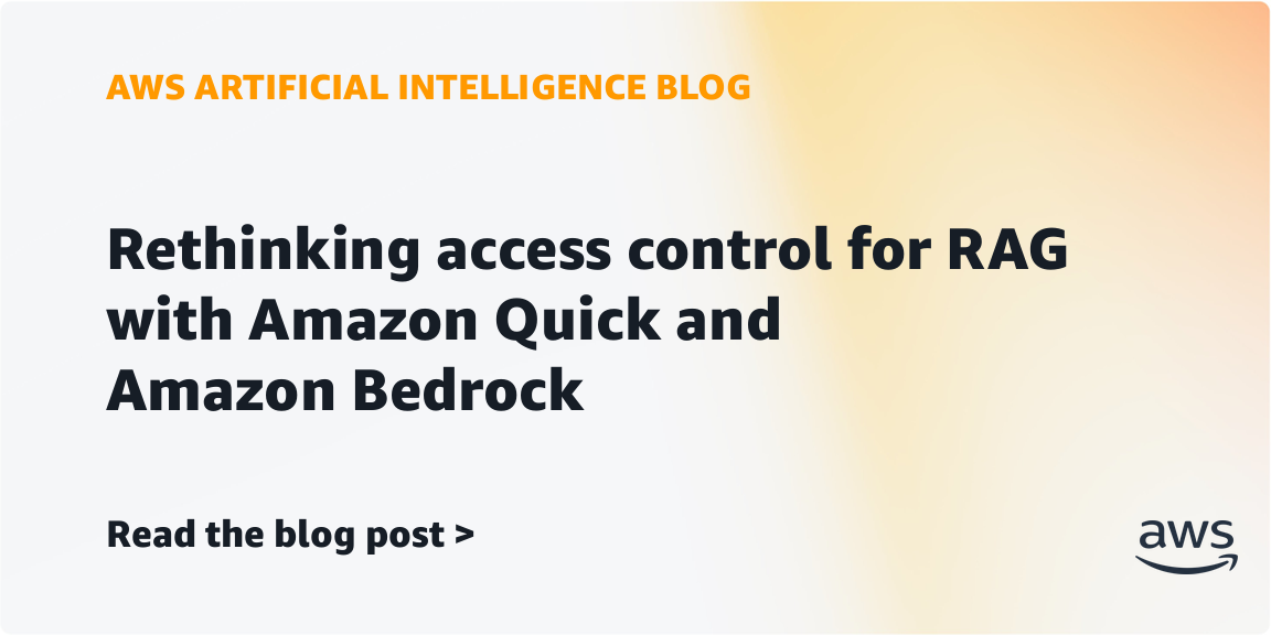 Amazon Bedrock adds live permission checks for enterprise RAG
